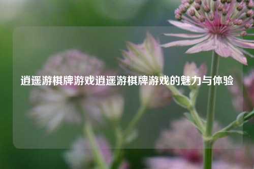 逍遥游棋牌游戏逍遥游棋牌游戏的魅力与体验