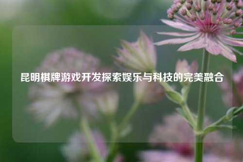 昆明棋牌游戏开发探索娱乐与科技的完美融合