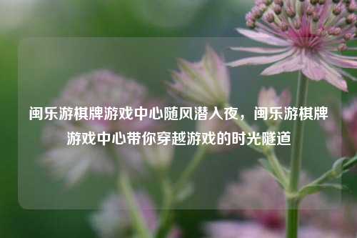 闽乐游棋牌游戏中心随风潜入夜，闽乐游棋牌游戏中心带你穿越游戏的时光隧道