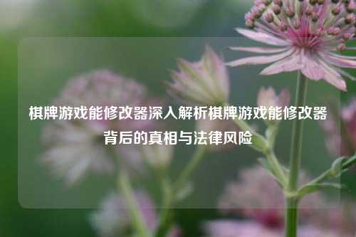 棋牌游戏能修改器深入解析棋牌游戏能修改器背后的真相与法律风险