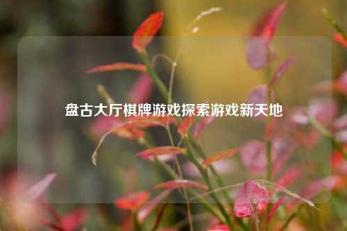 盘古大厅棋牌游戏探索游戏新天地