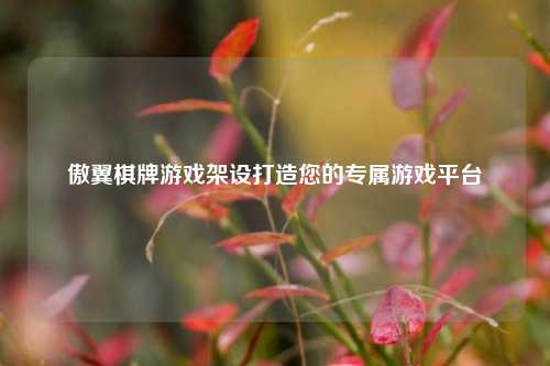 傲翼棋牌游戏架设打造您的专属游戏平台