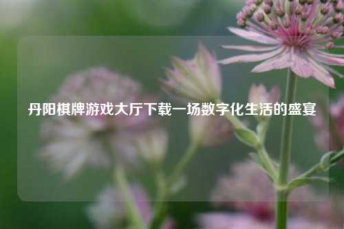 丹阳棋牌游戏大厅下载一场数字化生活的盛宴