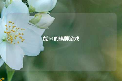 能1v1的棋牌游戏