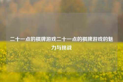 二十一点的棋牌游戏二十一点的棋牌游戏的魅力与挑战