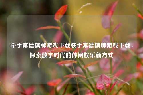 牵手常德棋牌游戏下载联手常德棋牌游戏下载，探索数字时代的休闲娱乐新方式