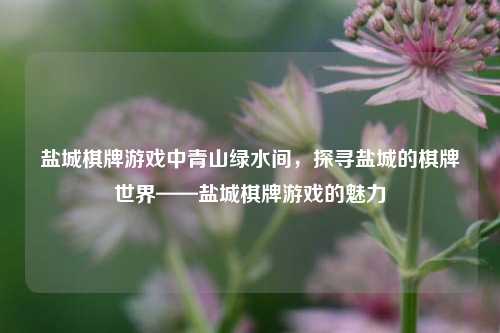 盐城棋牌游戏中青山绿水间，探寻盐城的棋牌世界——盐城棋牌游戏的魅力