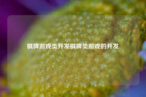 棋牌游戏类开发棋牌类游戏的开发